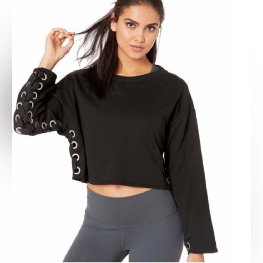 Alo yoga suspension‎ lace-up pullover - Picture 2 of 9